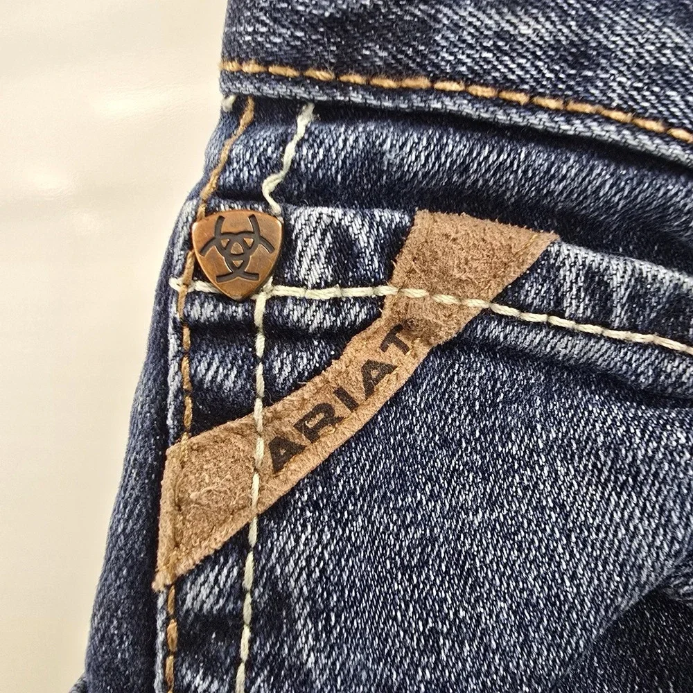 Ariat M4 Relaxed Boot Cut Jeans Mens 32x28 Dark Wash Western Denim